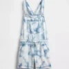 Kids Tie-Dye Denim Relaxed Shortalls