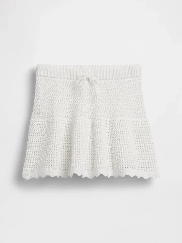 Kids Tiered Crochet Skort