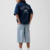 Kids Ultrasoft Denim Baggy Shorts
