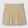 Kids Uniform Pleated Khaki Skort