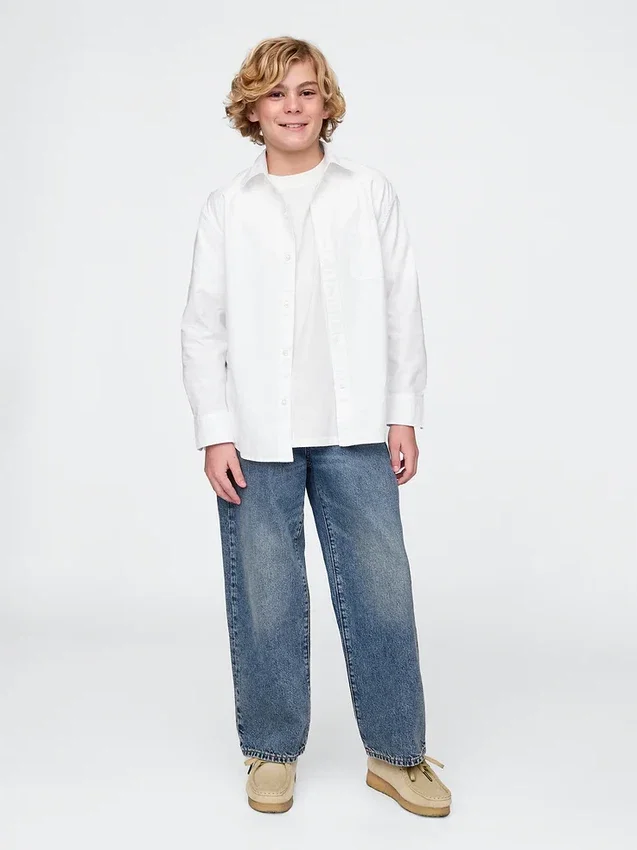Kids Uniform Relaxed Oxford Shirt