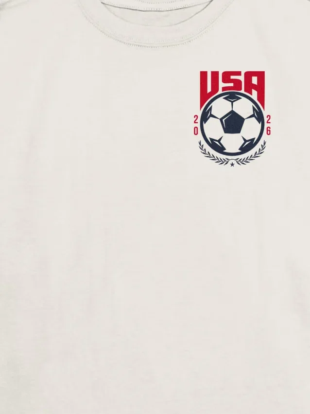 Kids Usa Soccer Crest Graphic T-Shirt