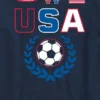 Kids Usa Soccer Jersey Graphic T-Shirt