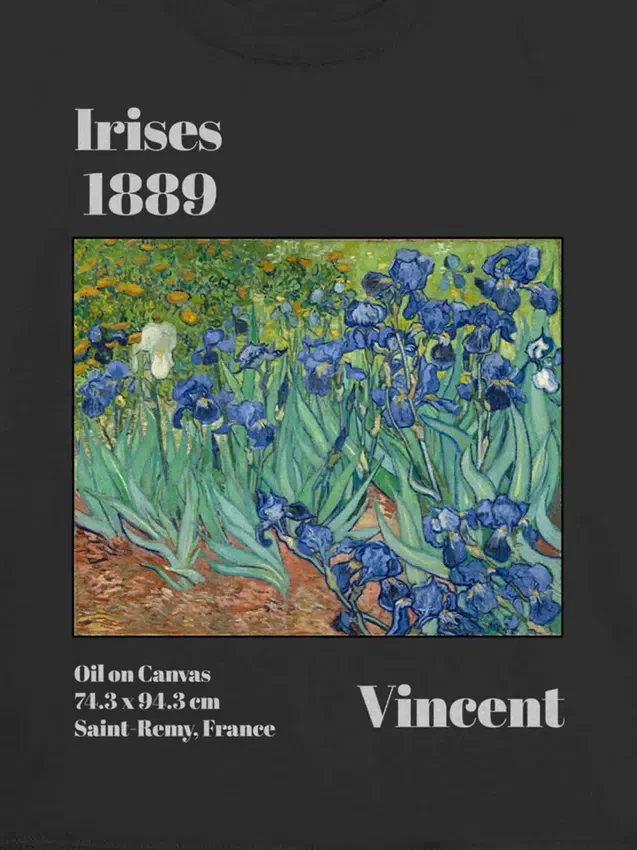 Kids Van Gogh Irises Graphic T-Shirt