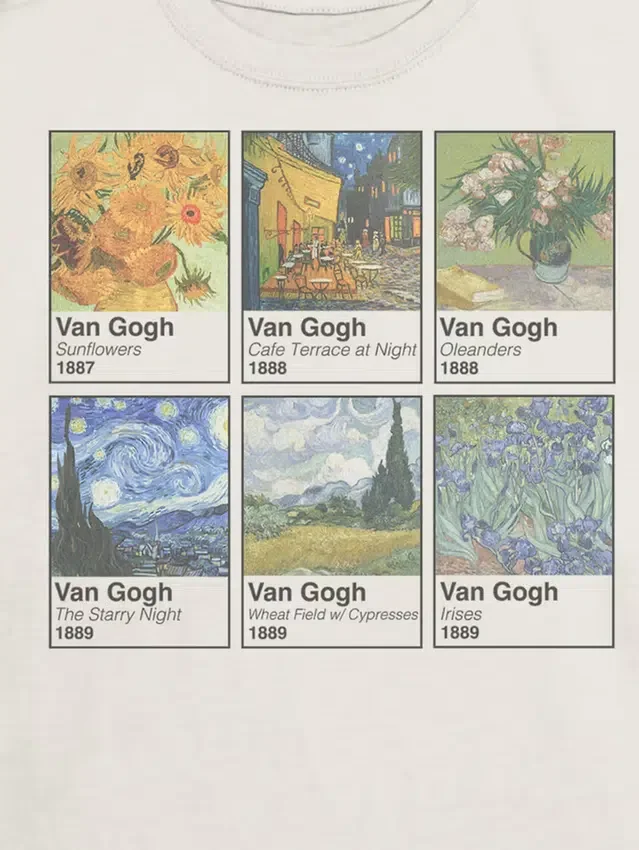 Kids Van Gogh Swatches Graphic T-Shirt
