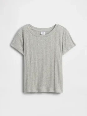 Kids Variegated Rib Fitted T-Shirt