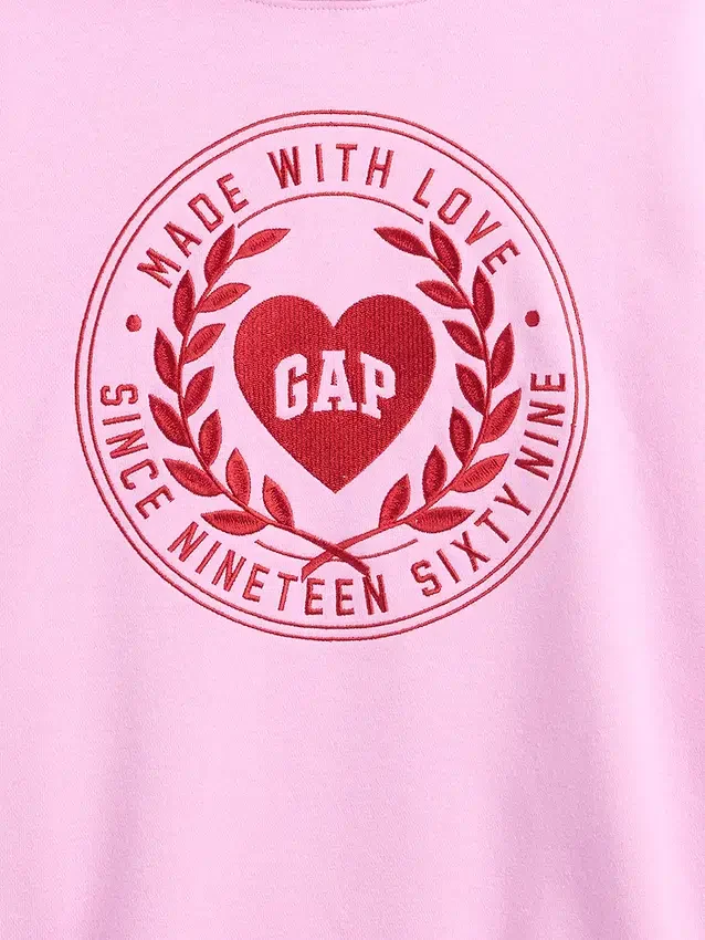 Kids Vintagesoft Oversized Heart Logo Hoodie