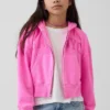 Kids Vintagesoft Oversized Logo Zip Hoodie