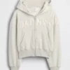 Kids Vintagesoft Oversized Logo Zip Hoodie