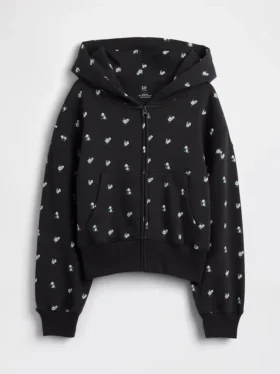 Kids Vintagesoft Oversized Logo Zip Hoodie