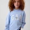 Kids Vintagesoft Oversized Mockneck Logo Sweatshirt