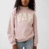 Kids Vintagesoft Oversized Mockneck Logo Sweatshirt