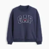 Kids Vintagesoft Oversized Mockneck Logo Sweatshirt
