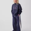 Kids Vintagesoft Oversized Mockneck Logo Sweatshirt