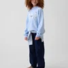 Kids Vintagesoft Oversized Mockneck Logo Sweatshirt