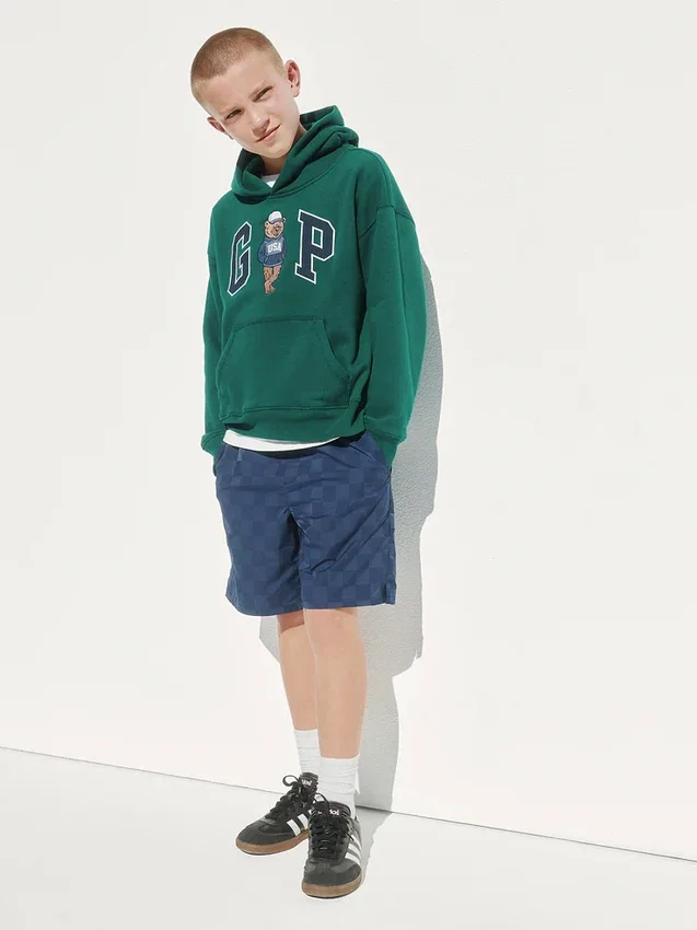 Kids Vintagesoft Relaxed Brannan Bear Logo Hoodie