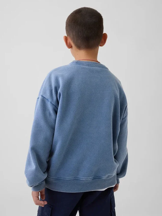 Kids Vintagesoft Relaxed Crewneck Pocket Sweatshirt