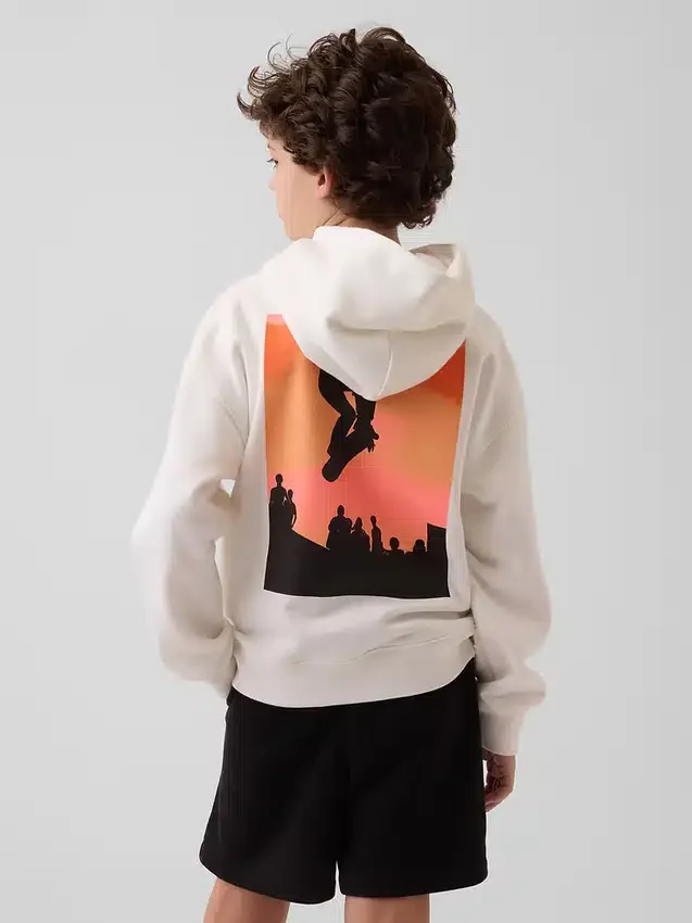 Kids Vintagesoft Relaxed Graphic Hoodie