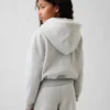 Kids Vintagesoft Relaxed Lace-Trim Zip Hoodie