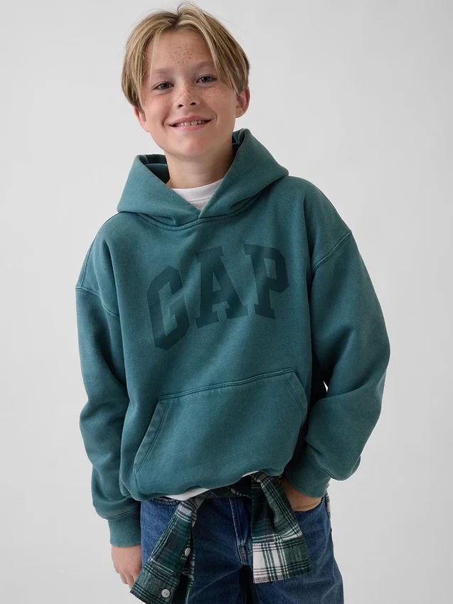 Kids Vintagesoft Relaxed Logo Hoodie