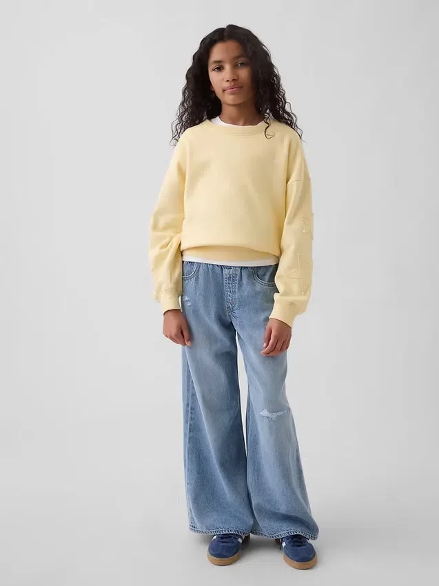 Kids Vintagesoft Wedge Crewneck Sweatshirt