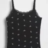 Kids Waffle Lace-Trim Cami
