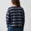 Knit Oversized Crop T-Shirt