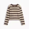 Knit Oversized Crop T-Shirt