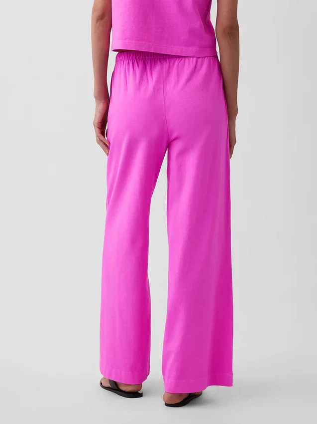 Knit Wide-Leg Pants