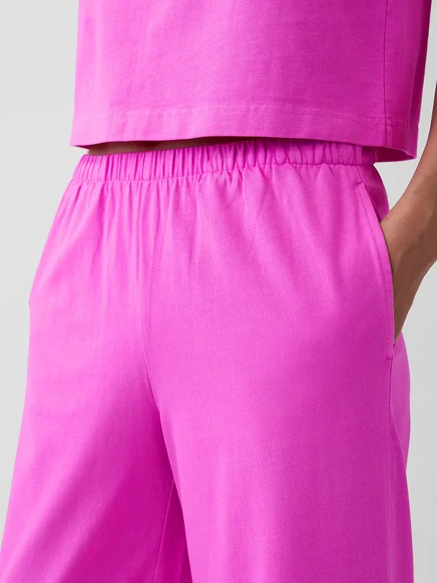 Knit Wide-Leg Pants