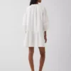 Lace-Trim Drop-Waist Mini Dress