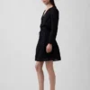 Lace-Trim Mini Dress