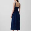 Lace-Up Corset Maxi Dress