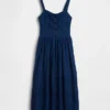Lace-Up Corset Maxi Dress