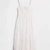 Lace-Up Corset Maxi Dress