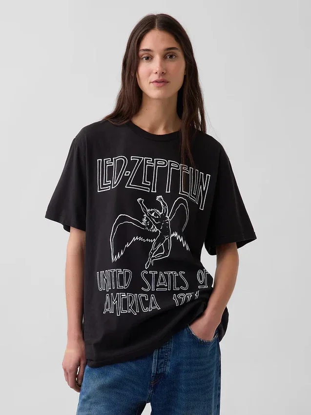 Led Zeppelin Relaxed Graphic T-Shirt