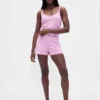 Lightweight Cashsoft Pointelle Heart Pj Shorts
