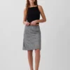 Linen-Blend Bias-Cut Skirt