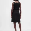 Linen-Blend Bias-Cut Skirt