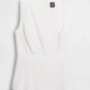 Linen-Blend Boatneck Top