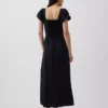 Linen-Blend Drop-Waist Maxi Dress
