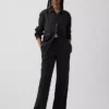 Linen-Blend Easy Wide-Leg Pants