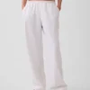 Linen-Blend Easy Wide-Leg Pants