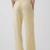Linen-Blend Easy Wide-Leg Pants