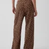Linen-Blend Easy Wide-Leg Pants