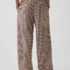 Linen-Blend Easy Wide-Leg Pants