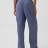 Linen-Blend Lace-Hem Pj Pants