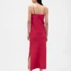 Linen-Blend Maxi Skirt