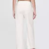 Linen-Blend Relaxed Straight Ankle Pants