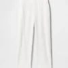 Linen-Blend Relaxed Straight Ankle Pants